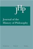 Journal Of The History Of Philosophy