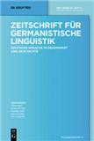 Zeitschrift Fur Germanistische Linguistik