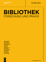 Bibliothek Forschung Und Praxis