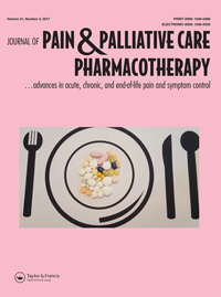 Journal Of Pain & Palliative Care Pharmacotherapy