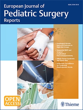 European Journal Of Pediatric Surgery Reports