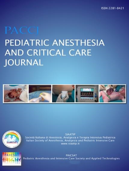 Pediatric Anesthesia And Critical Care Journal