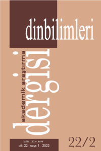 Dinbilimleri Akademik Arastirma Dergisi-journal Of Academic Research In Religiou